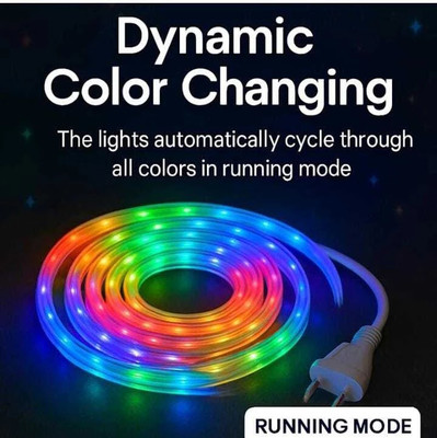 Zeno volt 1200 LEDs 10 m Multicolor Steady Strip Rice Lights(Pack of 1)