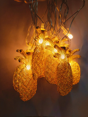 WBD 10 LEDs 4 m Yellow Flickering Fruit Rice Lights(Pack of 1)