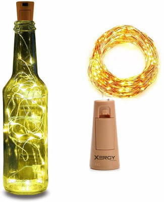 XERGY 20 LEDs 2 m Yellow Steady String Rice Lights(Pack of 1)