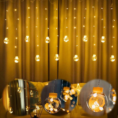 SPARKOLITE 138 LEDs 2.5 m Yellow Flickering, Steady Ball Rice Lights(Pack of 1)