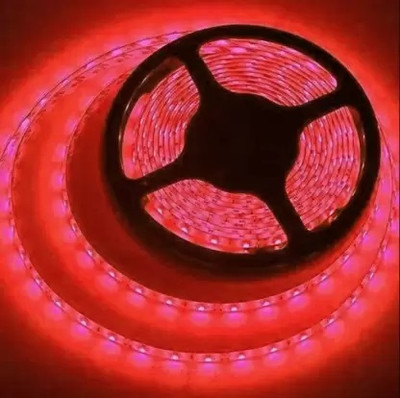 StrawHat 210 LEDs 4 m Red Steady Strip Rice Lights(Pack of 1)