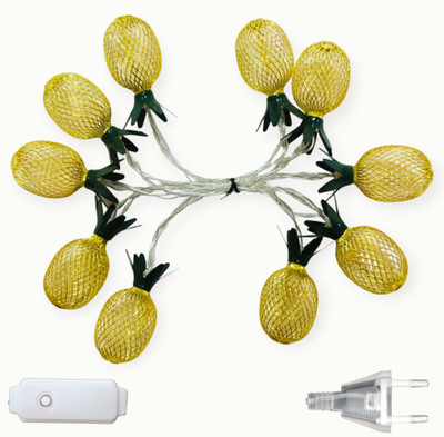 MANSAA 10 LEDs 2 m Yellow Steady Fruit Rice Lights(Pack of 1)