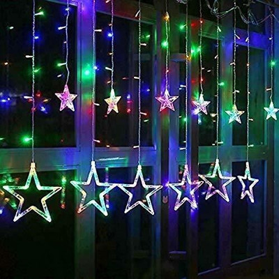 xenith 140 LEDs 3.81 m Multicolor Flickering Star Rice Lights(Pack of 1)