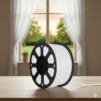 Newness 400 LEDs 5 m White Steady Strip Rice Lights(Pack of 1)