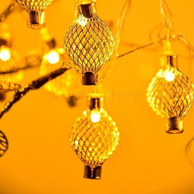 Leela Planet Magic 10 LEDs 3 m Yellow Steady Fruit Rice Lights(Pack of 1)