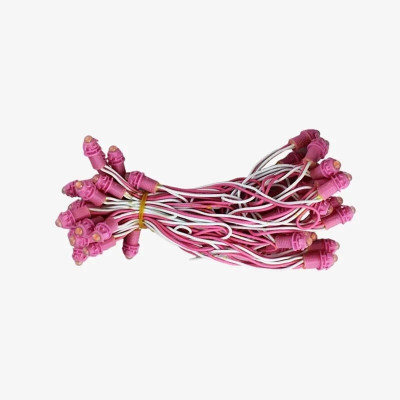 AP Source 50 LEDs 6 m Pink Color Changing, Flickering, Steady Bulb Rice Lights(Pack of 1)