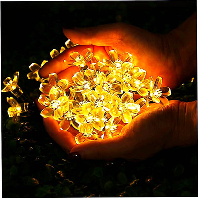 Anagh enterprises 14 LEDs 3.5 m Yellow Steady Flower Rice Lights(Pack of 1)