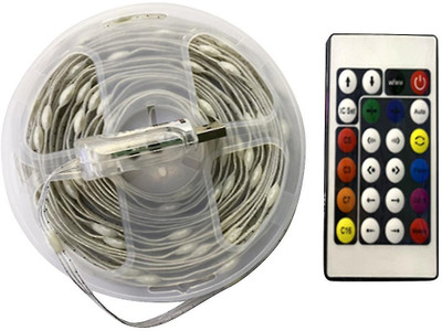 WunderVoX 100 LEDs 10 m Multicolor Color Changing, Flickering, Steady String Rice Lights(Pack of 1)