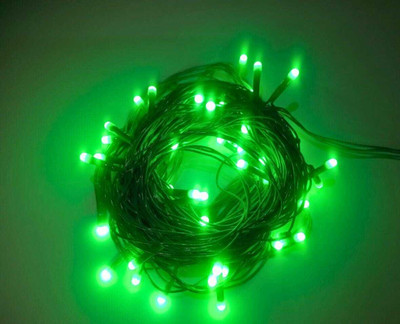 pillaie-commerce 82 LEDs 25 m Green Steady Ball Rice Lights(Pack of 1)