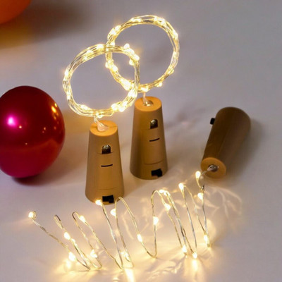 NISCO 20 LEDs 2.1 m Gold Steady Bulb Rice Lights(Pack of 1)