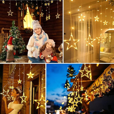 Riseup 138 LEDs 139 m Yellow Flickering, Steady Star Rice Lights(Pack of 1)