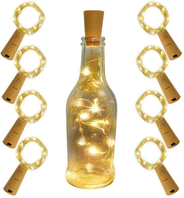 homely whimsy 20 LEDs 2 m White Steady Bulb Rice Lights(Pack of 8)