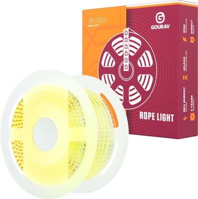 GOURAV 3000 LEDs 25 m Yellow Steady Strip Rice Lights(Pack of 1)