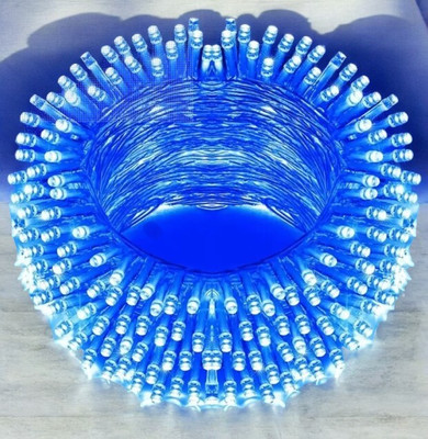 spark world 40 LEDs 11 m Blue Steady Bulb Rice Lights(Pack of 1)