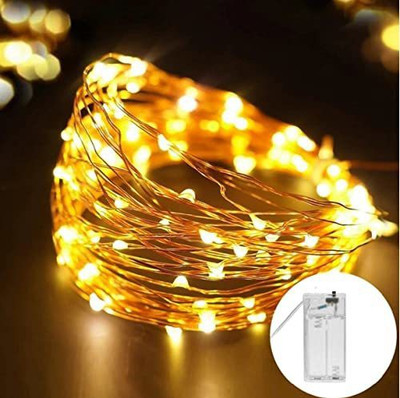 Atipriya 30 LEDs 3 m White Steady String Rice Lights(Pack of 1)
