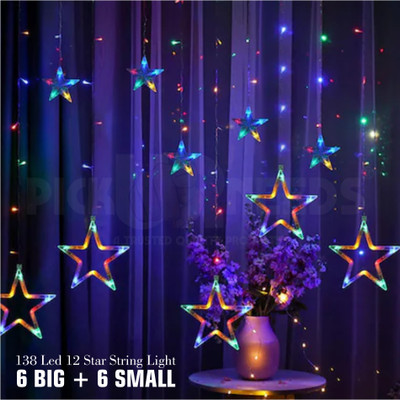 Sunaze 138 LEDs 10 m Multicolor Color Changing Star Rice Lights(Pack of 1)