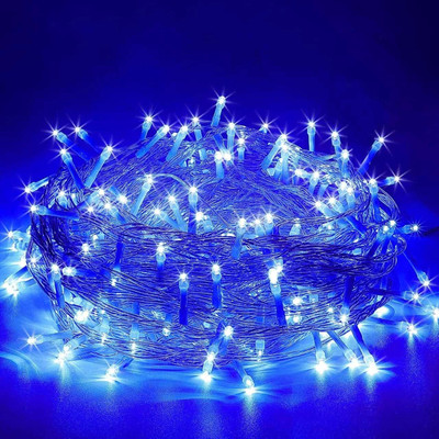 LightFlow 40 LEDs 10 m Blue Steady Bulb Rice Lights(Pack of 2)