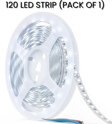 spark world 120 LEDs 5 m White Steady Strip Rice Lights(Pack of 1)