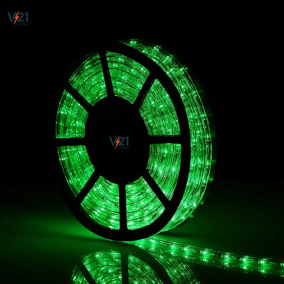 Zenvira 555 LEDs 5 m Green Steady Strip Rice Lights(Pack of 1)