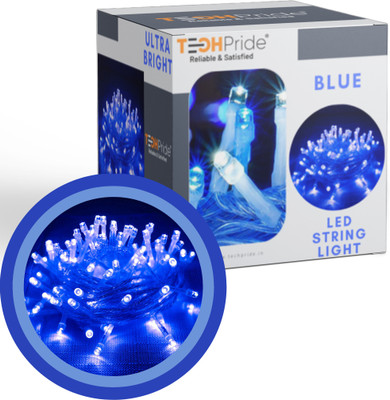 TechPride 40 LEDs 11 m Blue Steady String Rice Lights(Pack of 1)