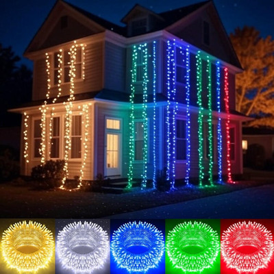 MPROW 40 LEDs 11 m Multicolor Steady Bulb Rice Lights(Pack of 5)