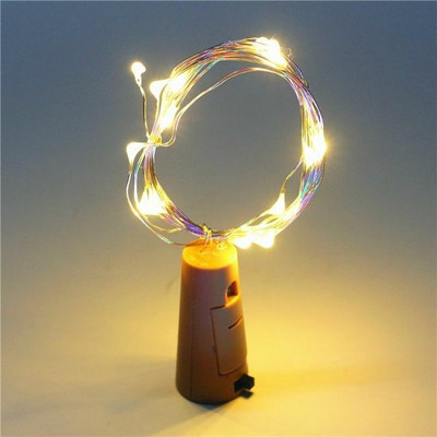 GLOWTRONIX 20 LEDs 2 m White Steady String Rice Lights(Pack of 22)