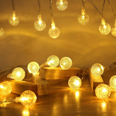 MACVL5 20 LEDs 4 m Yellow Steady Ball Rice Lights(Pack of 1)