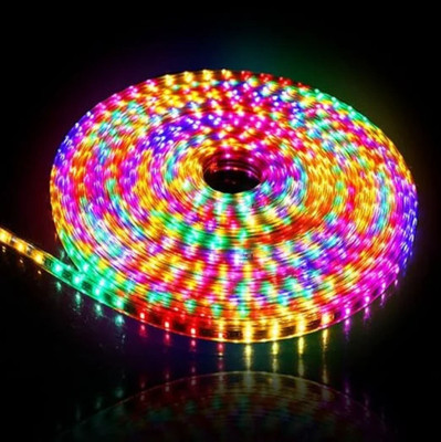 SLIGHT 1200 LEDs 10 m Multicolor Steady Strip Rice Lights(Pack of 1)