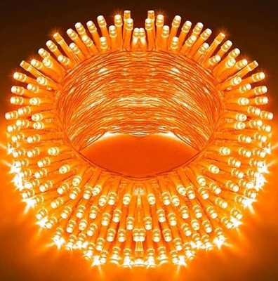 AP Source 40 LEDs 12 m Orange Steady Bulb Rice Lights(Pack of 1)