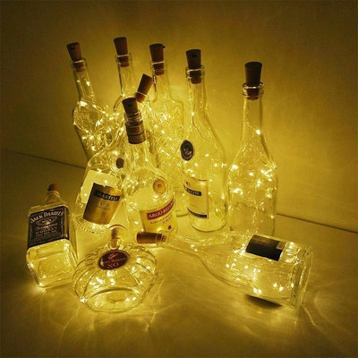 AbhiCart 20 LEDs 2.03 m Yellow Steady Bottle Rice Lights(Pack of 4)