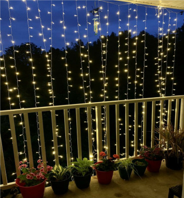 Business Squad 168 LEDs 12.5 m Gold Steady String Rice Lights(Pack of 5)