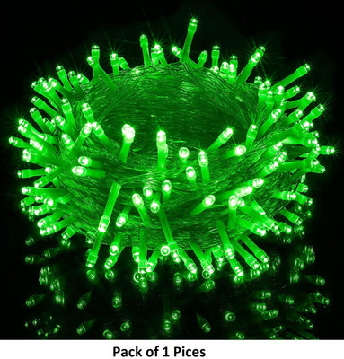 NEERUSSTORE 36 LEDs 12 m Green Steady Ball Rice Lights(Pack of 1)