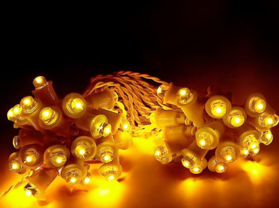 Shiv Shankar Sells 50 LEDs 10 m Yellow Steady Bulb Rice Lights(Pack of 1)