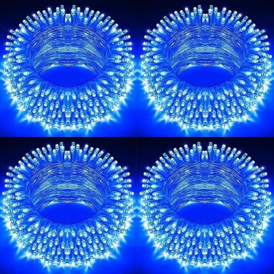 BellGrey 42 LEDs 11 m Blue Steady String Rice Lights(Pack of 4)