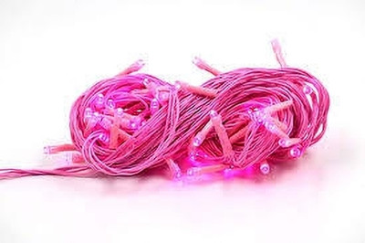 Goldbreva 40 LEDs 15 m Pink Steady Bulb Rice Lights(Pack of 1)