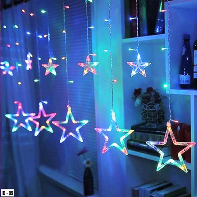 KAVANA 108 LEDs 5 m Multicolor Flickering Star Rice Lights(Pack of 1)