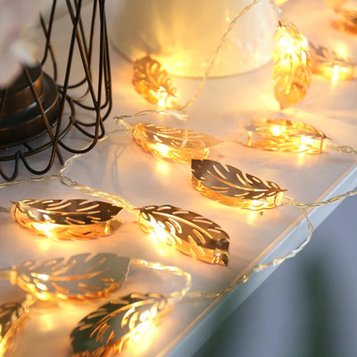 MANSAA 10 LEDs 2 m Yellow Steady Leaf Rice Lights(Pack of 1)