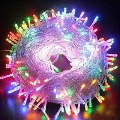 REIRSON 100 LEDs 10 m Multicolor Color Changing, Flickering String Rice Lights(Pack of 1)