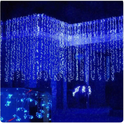 Local Charm 200 LEDs 7 m Blue Steady String Rice Lights(Pack of 10)
