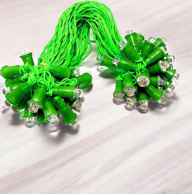 Shiv Shankar Sells 50 LEDs 10 m Green Steady Bulb Rice Lights(Pack of 1)