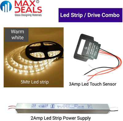 max deals 600 LEDs 5 m Yellow Steady Strip Rice Lights(Pack of 3)