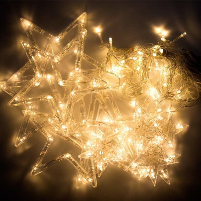 ZESTRUM 138 LEDs 5.08 m Yellow Steady Star Rice Lights(Pack of 1)