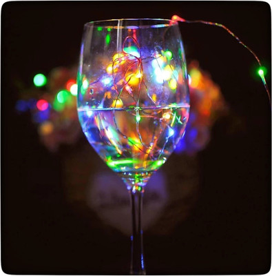 Business Squad 20 LEDs 1.98 m Multicolor Steady String Rice Lights(Pack of 1)