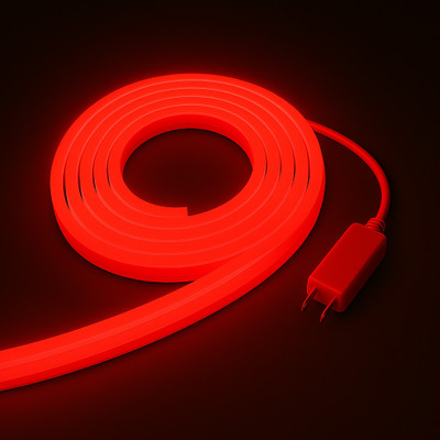 RAYVIX 600 LEDs 4 m Red Steady Strip Rice Lights(Pack of 1)