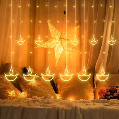GIGAWATTS 102 LEDs 6 m Yellow Flickering String Rice Lights(Pack of 1)