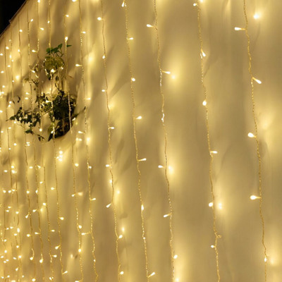 Lumicub 36 LEDs 15.1 m Yellow Flickering String Rice Lights(Pack of 2)