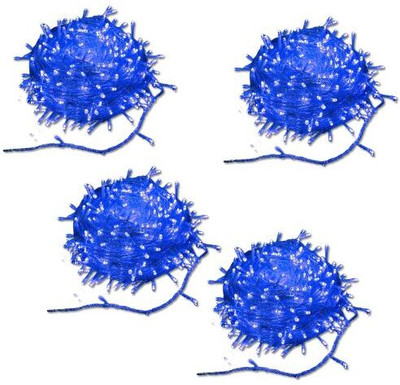 inooBeam 20 LEDs 5.01 m Blue Steady String Rice Lights(Pack of 4)