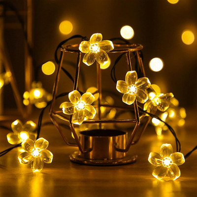 SARVAVIKRI 14 LEDs 4 m Yellow Steady Flower Rice Lights(Pack of 1)