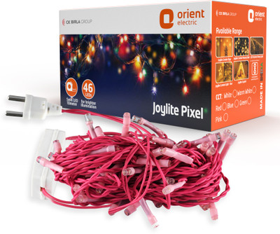 Orient Electric 46 LEDs 10 m Red Steady String Rice Lights(Pack of 1)