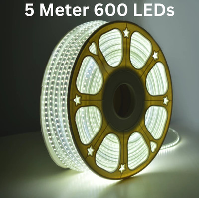 Trendx 600 LEDs 5 m White Steady Strip Rice Lights(Pack of 1)